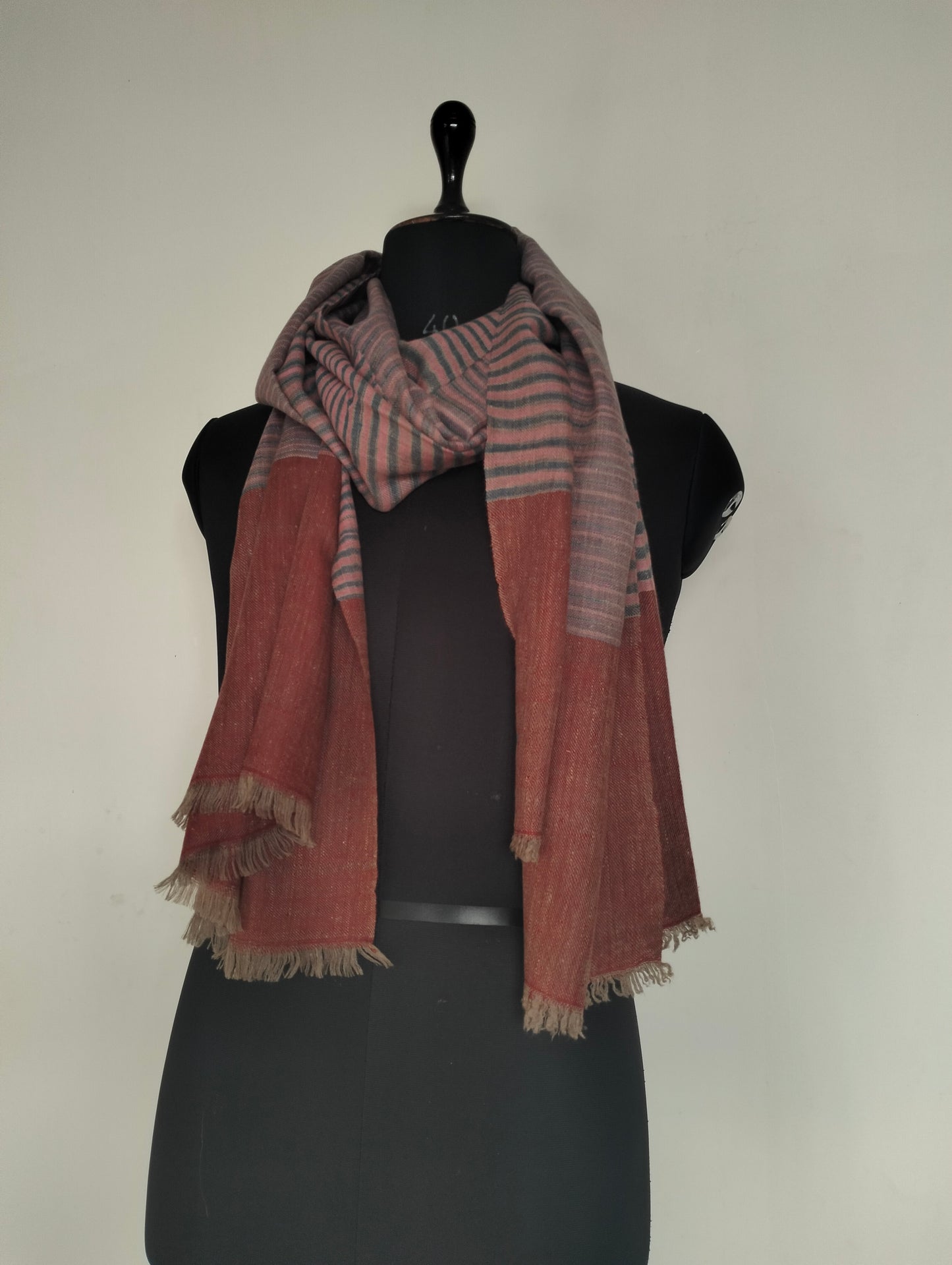 Red kashmiri pashmina scarf, christmas gift, wedding wrap, travel shawl