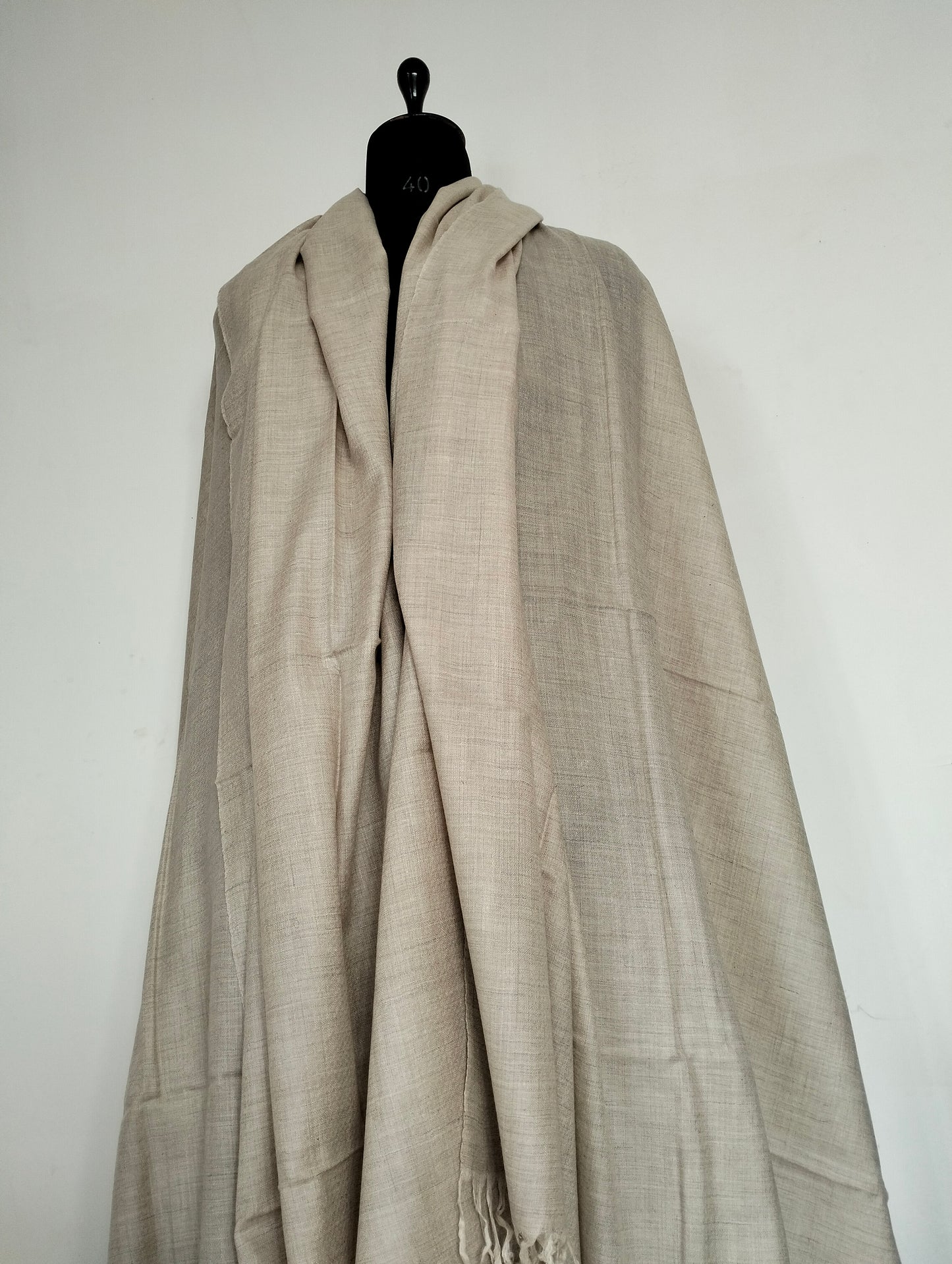 Hand weaved 100% Kashmiri pashmina extra large meditation shawl.