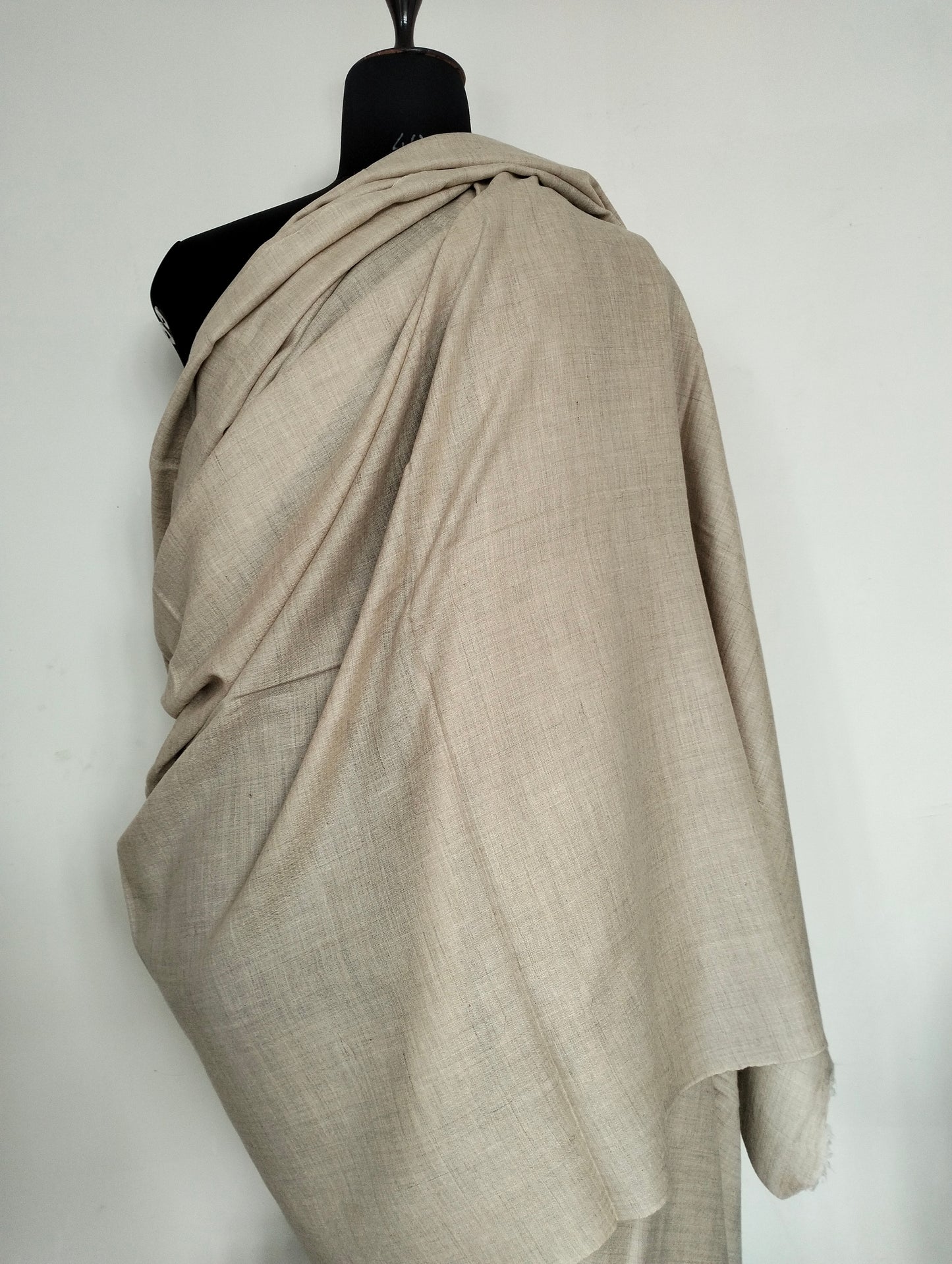 Hand weaved 100% Kashmiri pashmina extra large meditation shawl.