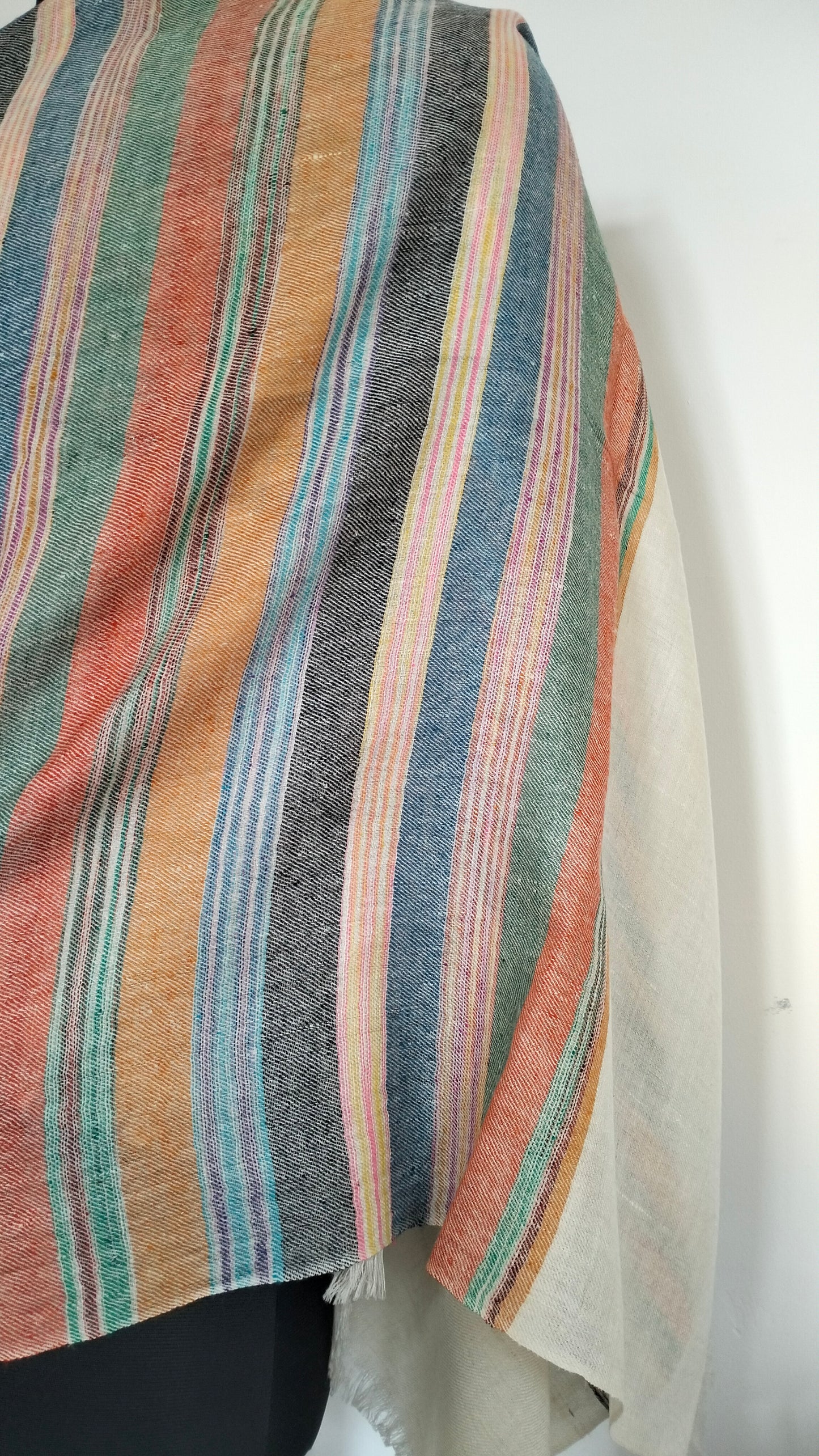 Handwoven 100% pure kashmir pashmina ikat tie and dye style modern fashion accessory, Best Gift idea, summer scarf, super soft shawl