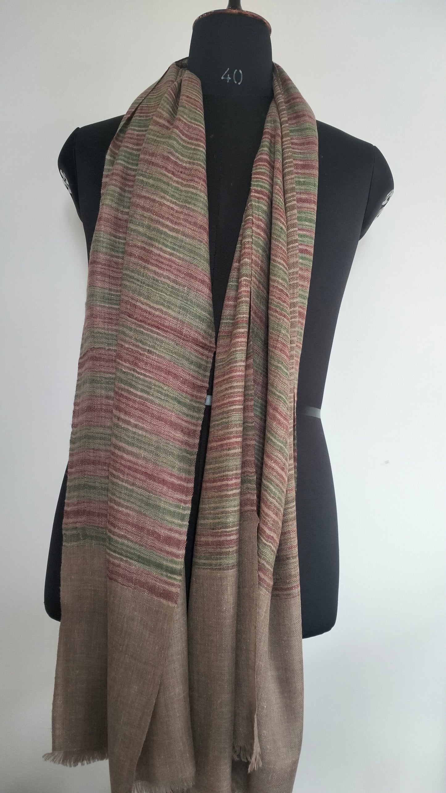 Handwoven 100% pure kashmir pashmina ikat tie and dye style modern fashion accessory, Best Gift idea, summer scarf, super soft shawl