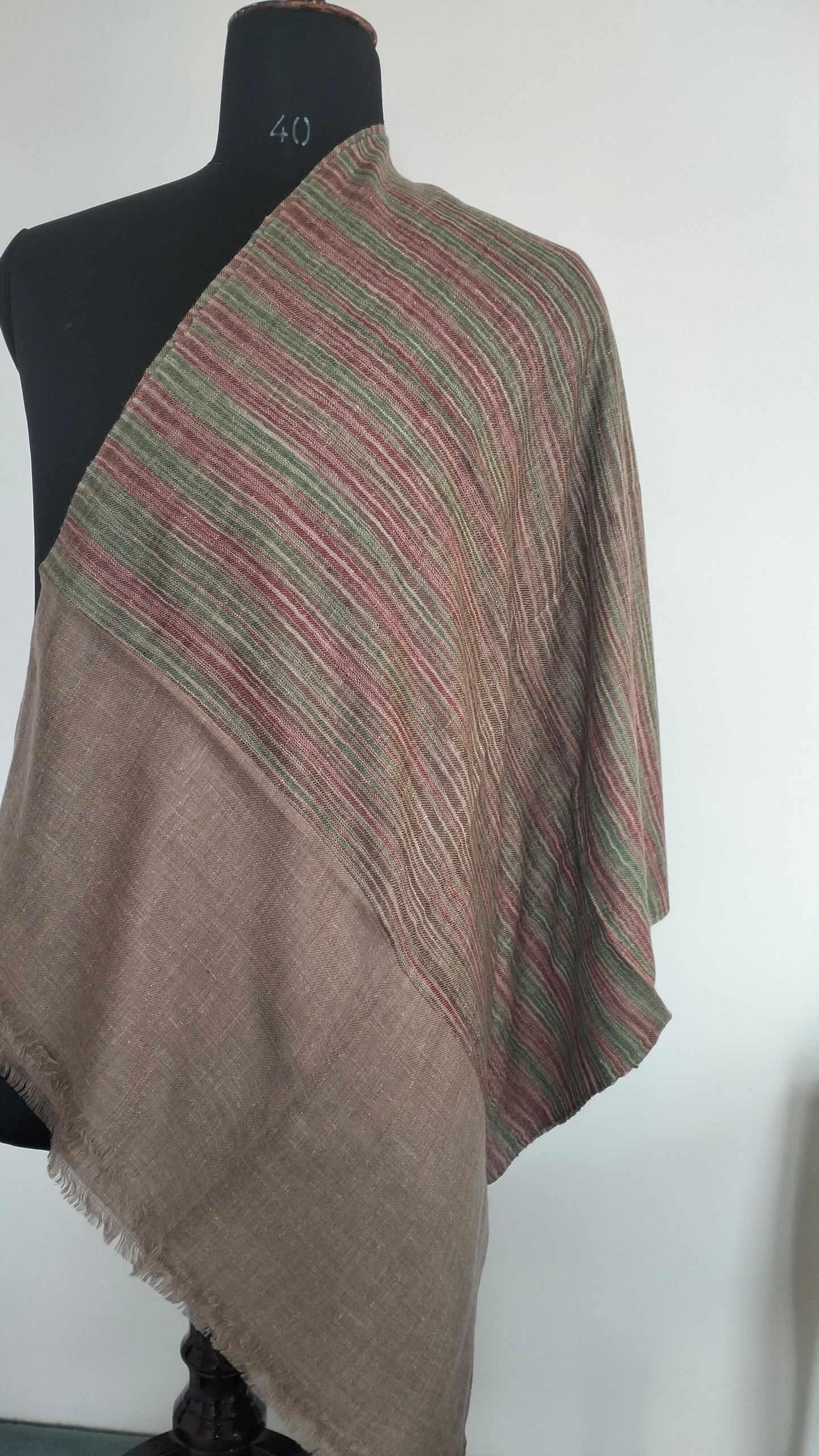 Handwoven 100% pure kashmir pashmina ikat tie and dye style modern fashion accessory, Best Gift idea, summer scarf, super soft shawl