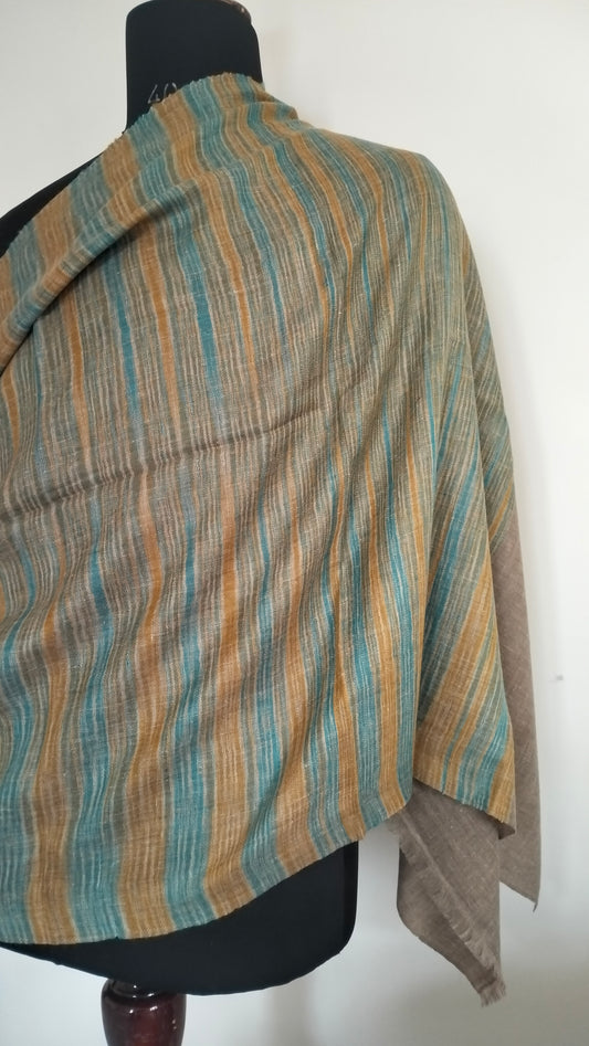 Fashionable unisex ultra-luxuriously warm, fine and soft travel wrap, personalised scarf, party outfit pure Pashmina kashmiri shawl