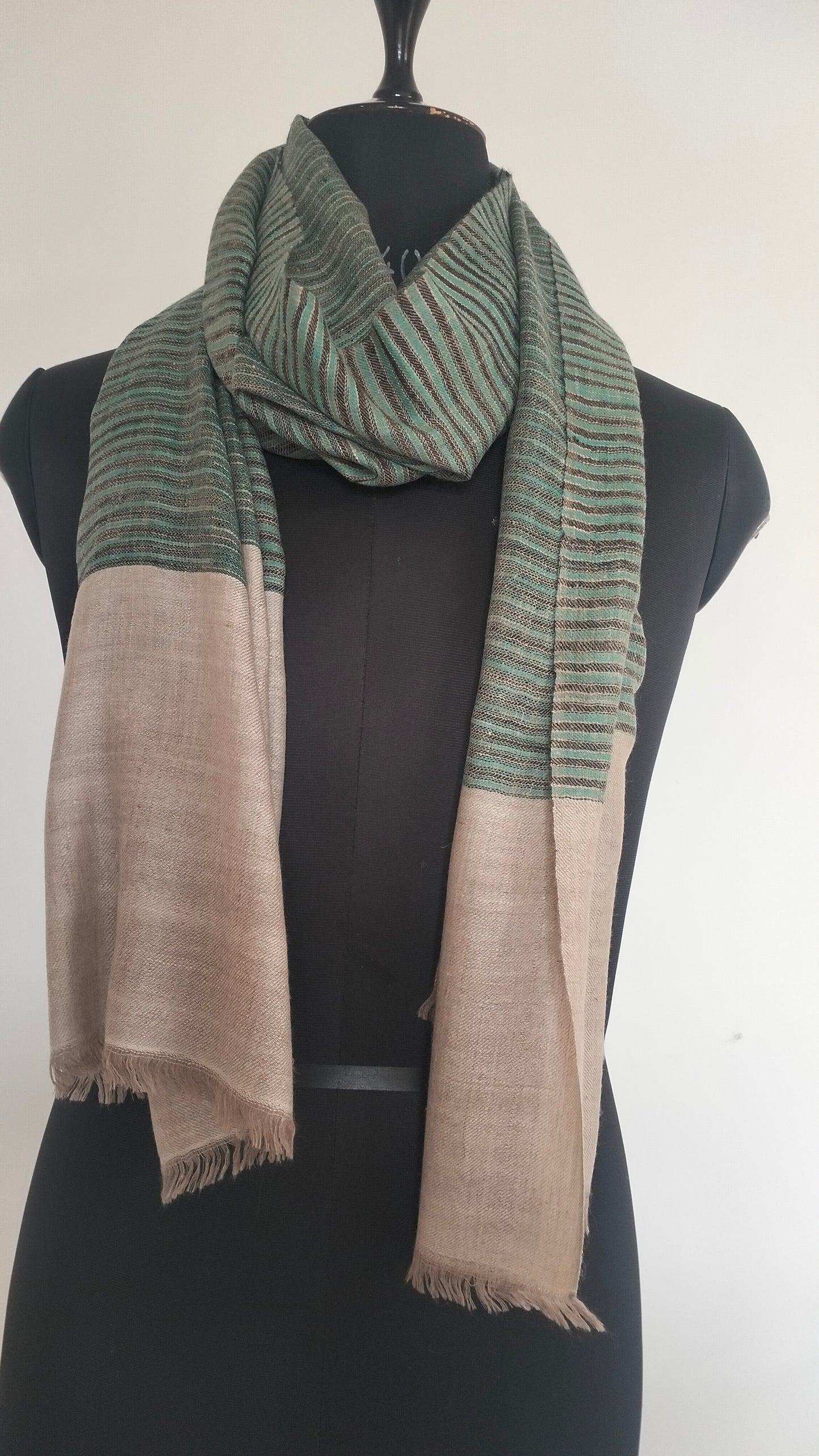 Handwoven 100% pure kashmir pashmina ikat tie and dye style modern fashion accessory, Best Gift idea, summer scarf, super soft shawl