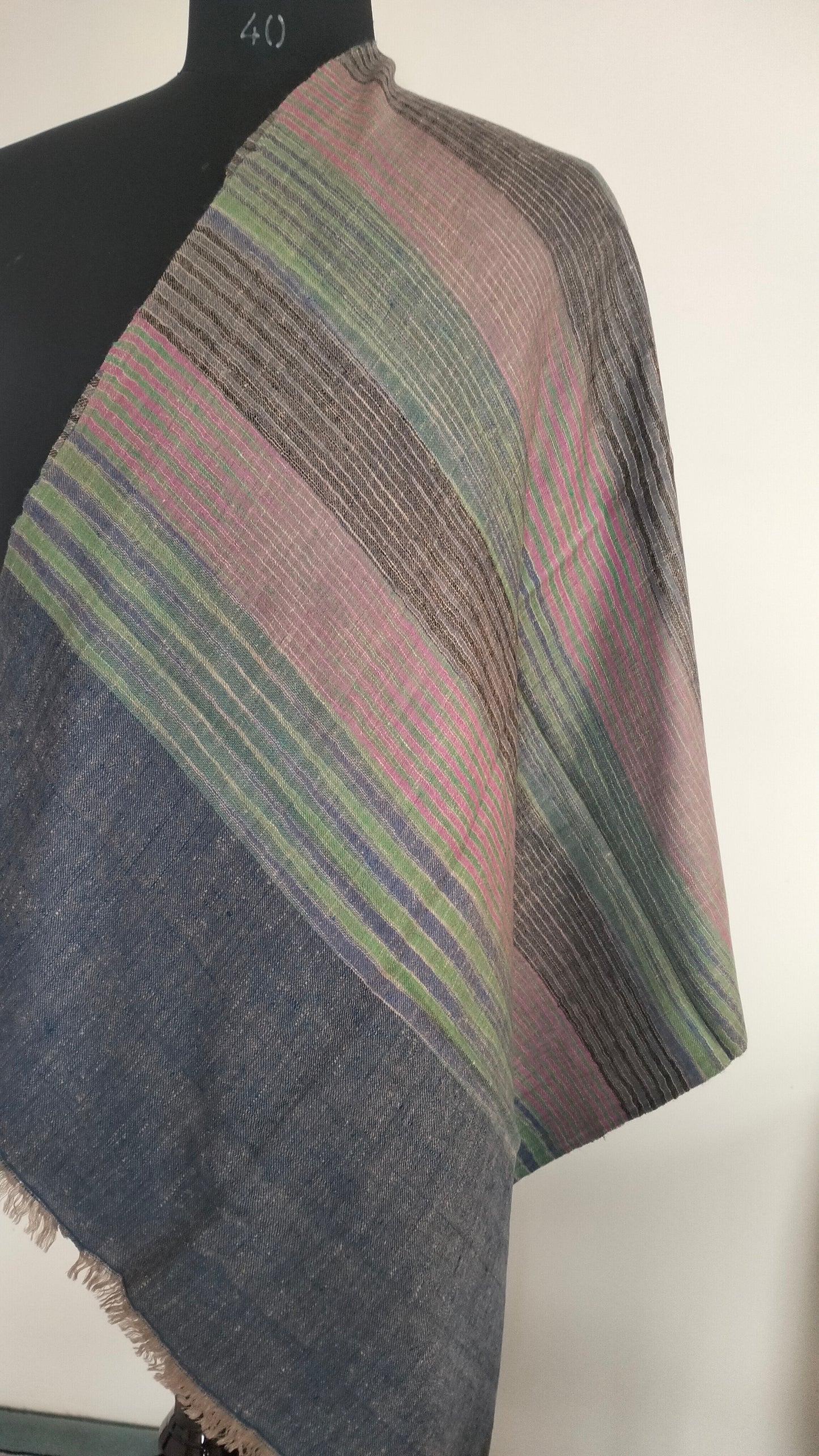 Handwoven 100% pure kashmir pashmina ikat tie and dye style modern fashion accessory, Best Gift idea, summer scarf, super soft shawl