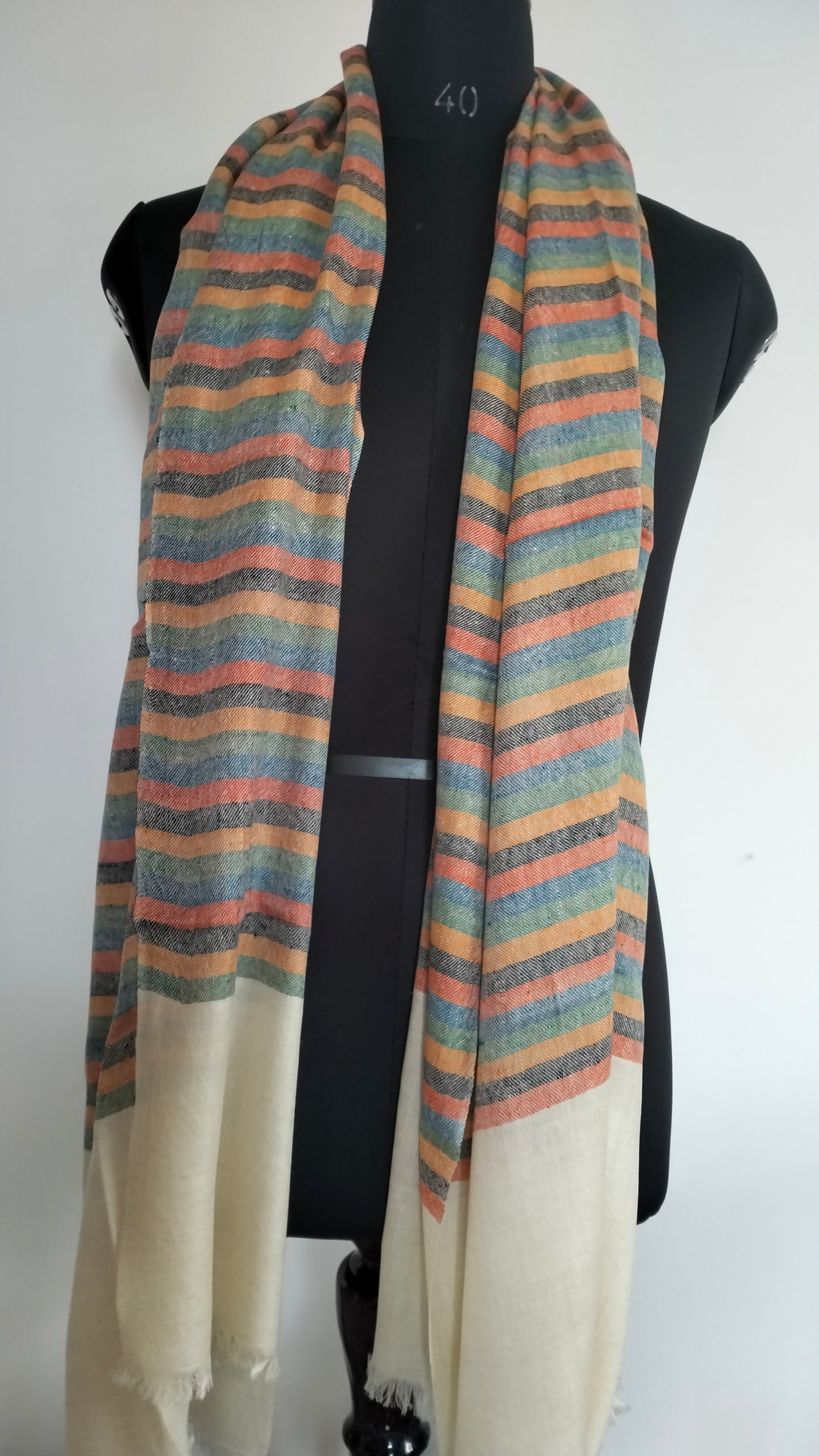 Fashionable unisex ultra-luxuriously warm, fine and soft travel wrap, personalised scarf, party outfit pure Pashmina kashmiri shawl