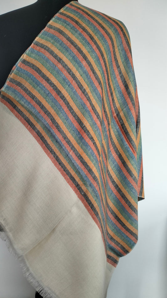 Fashionable unisex ultra-luxuriously warm, fine and soft travel wrap, personalised scarf, party outfit pure Pashmina kashmiri shawl