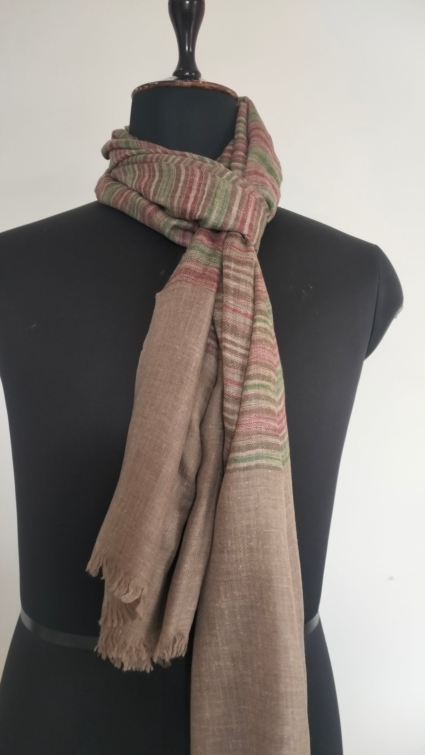 Handwoven 100% pure kashmir pashmina ikat tie and dye style modern fashion accessory, Best Gift idea, summer scarf, super soft shawl