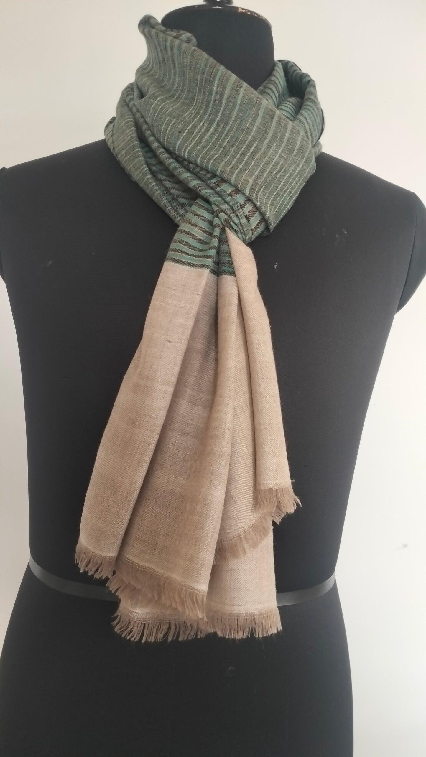 Handwoven 100% pure kashmir pashmina ikat tie and dye style modern fashion accessory, Best Gift idea, summer scarf, super soft shawl