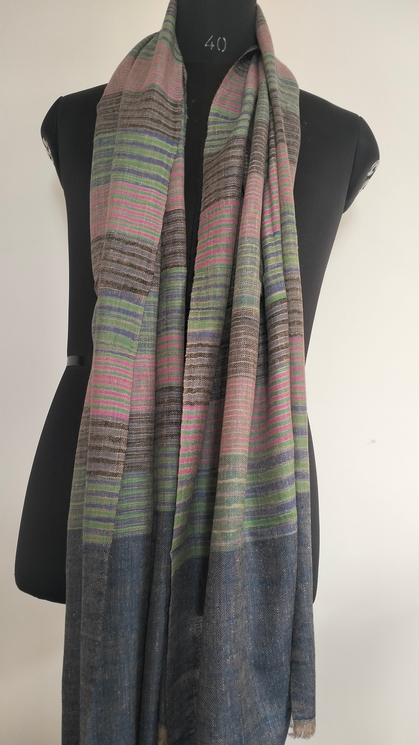 Handwoven 100% pure kashmir pashmina ikat tie and dye style modern fashion accessory, Best Gift idea, summer scarf, super soft shawl