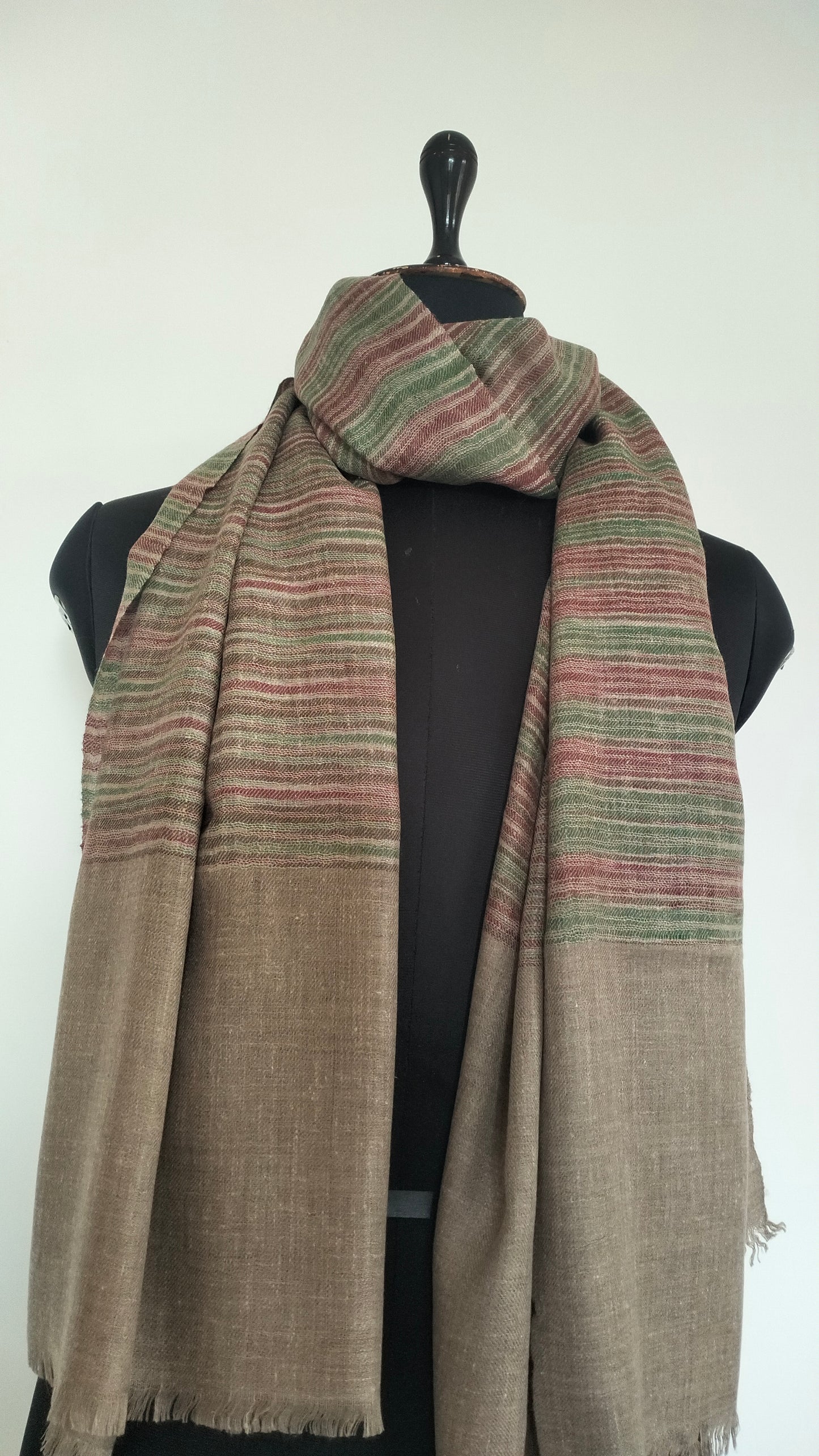 Handwoven 100% pure kashmir pashmina ikat tie and dye style modern fashion accessory, Best Gift idea, summer scarf, super soft shawl