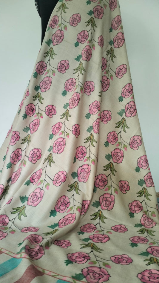 Premium and Exclusive Handcrafted Kani weave cashmere pashmina extra large wedding shawl, anniversary gift, thanksgiving