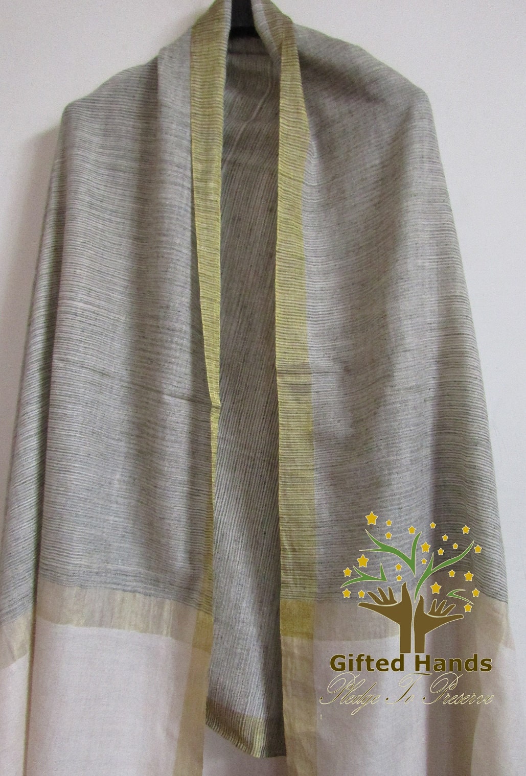 100% Cashmere Large size Shawl | Gold Zari | Handloomed | Finest Shawl Kashmir Pashmina Fabric |Multi Color| 140 yarn count | High Quality
