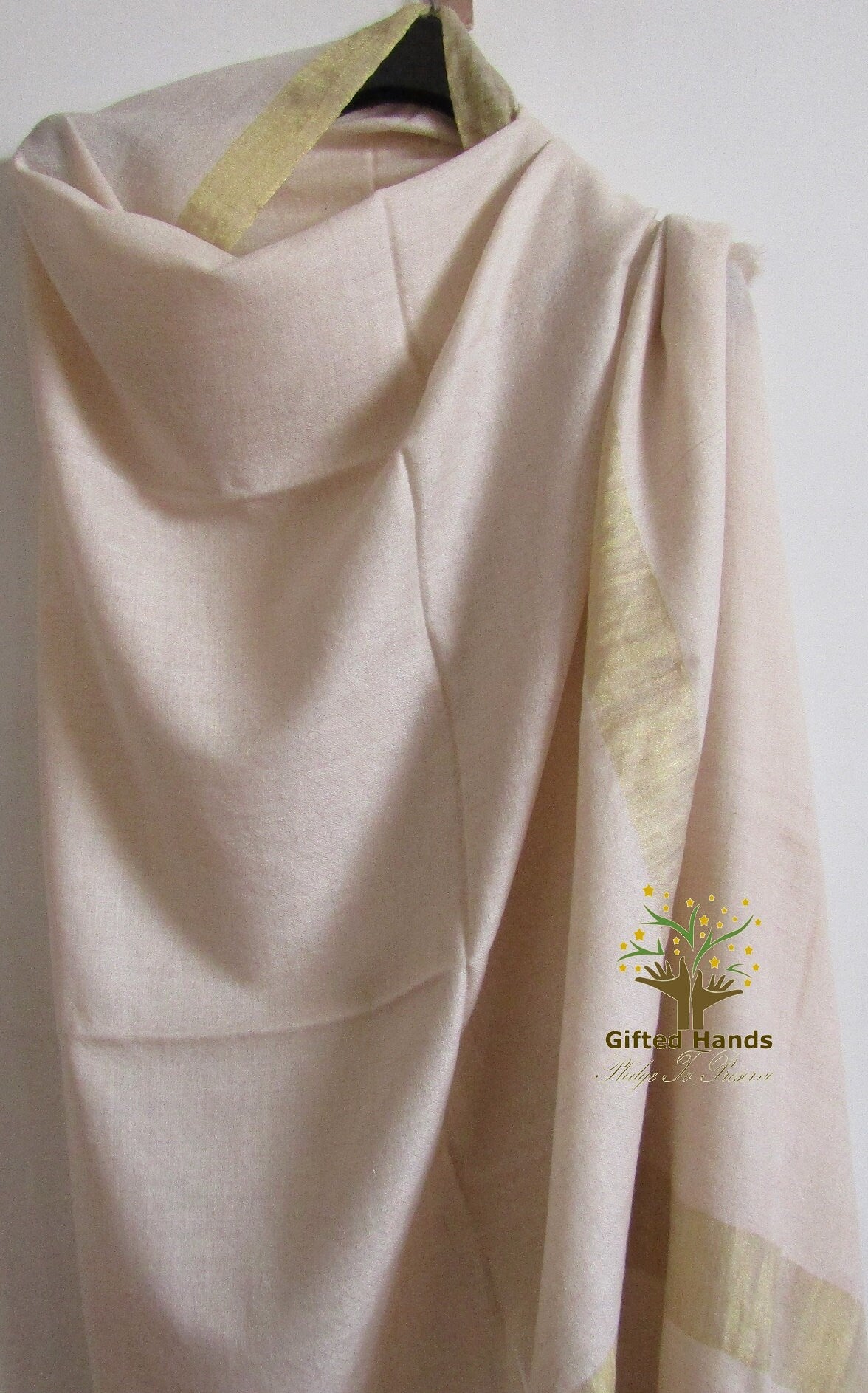 Fathers day gift, Cashmere Large size Shawl, Gold Zari, Handloom scarf, Kashmiri shawl Pashmina Fabric, gift for girlfriend co-worker,