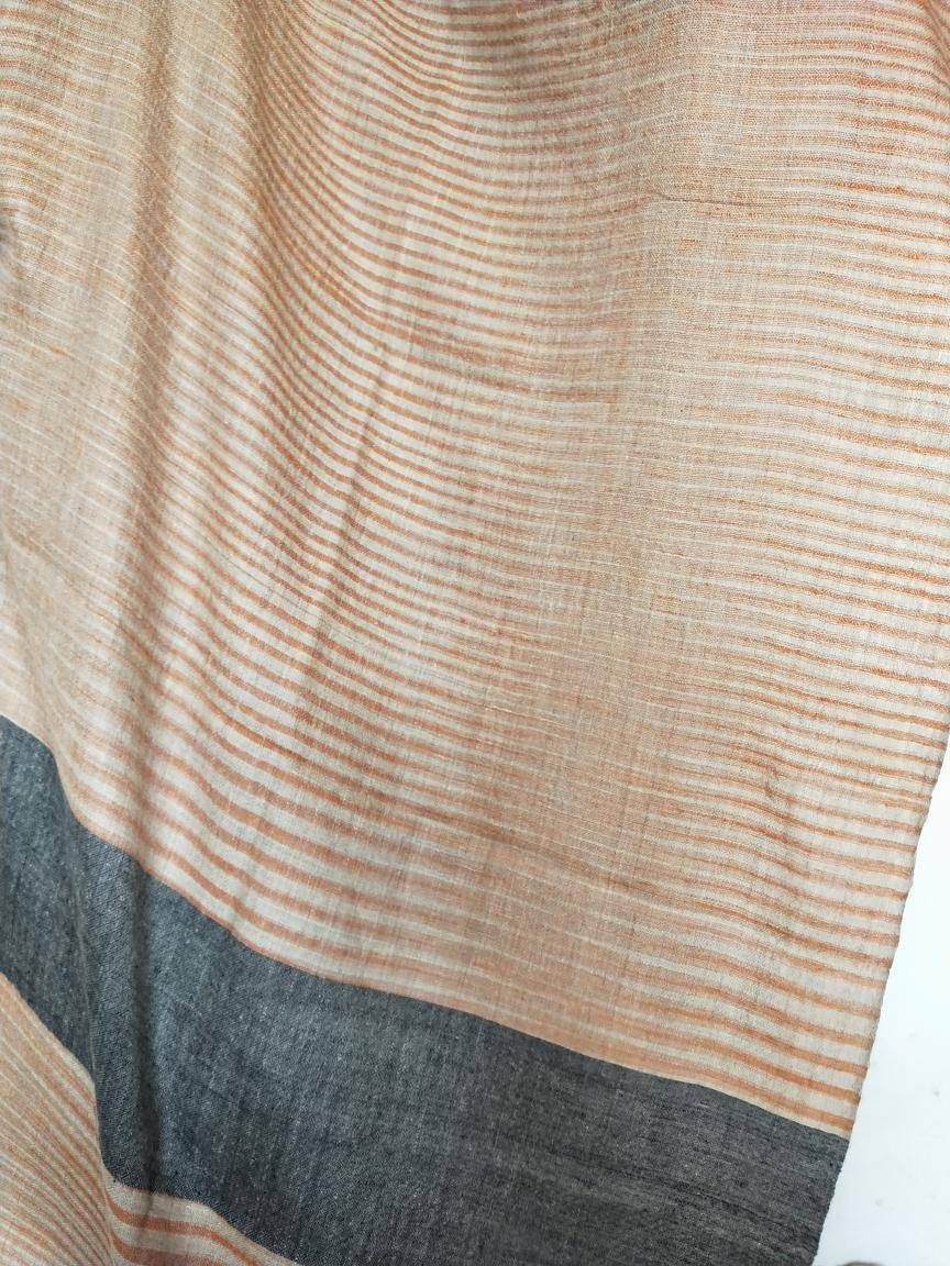 Handmade ikat tie and dye 100% pure kashmir pashmina scarf, bridesmaid scarf, fashionable and light, ethical and sustainable shawl