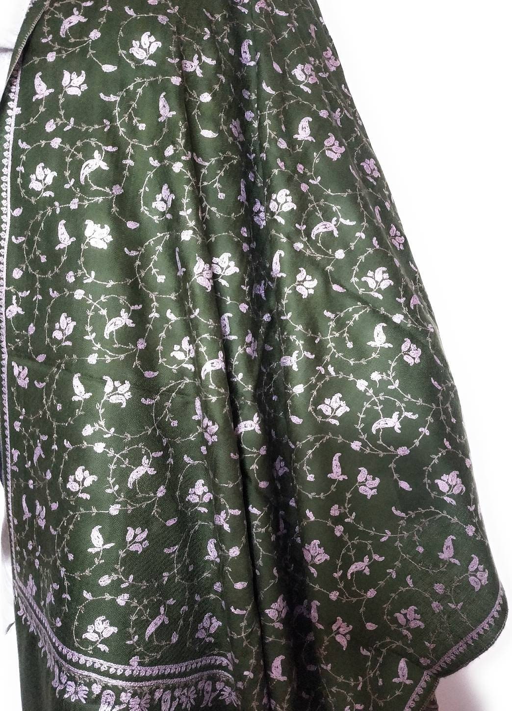 Hand weaved and Hand Embroidered 100% Pure premium and exclusive kashmiri Pashmina shawl, Bridesmaid gift, anniversary gift,