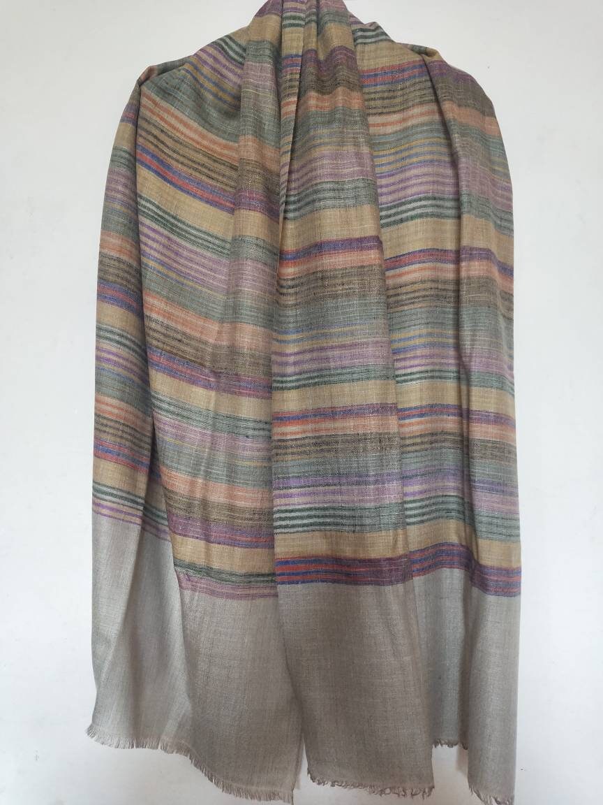 Handwoven 100% pure kashmir pashmina ikat tie and dye style modern fashion accessory, Best Gift idea, summer scarf, super soft shawl