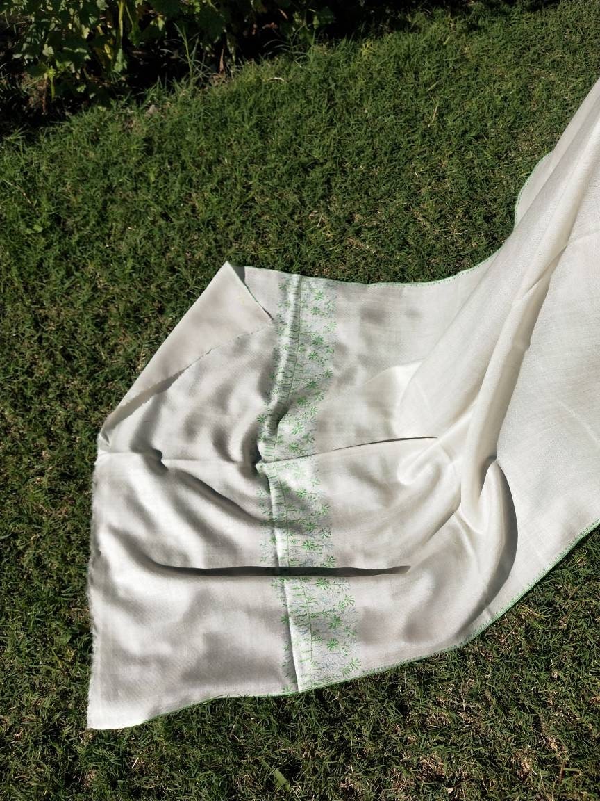Hand woven Kashmiri pashmina heirloom tree motifs with rich and natural tones, any-occasion shawl, silhouettes party vibe oversized wrap.