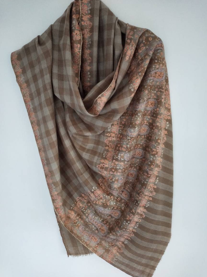 christmas gift, Gi Pashmina pallasozni embroidered Natural khatiras wedding cashmere Large wrap, wedding scarf, valentine shawl, winter wrap