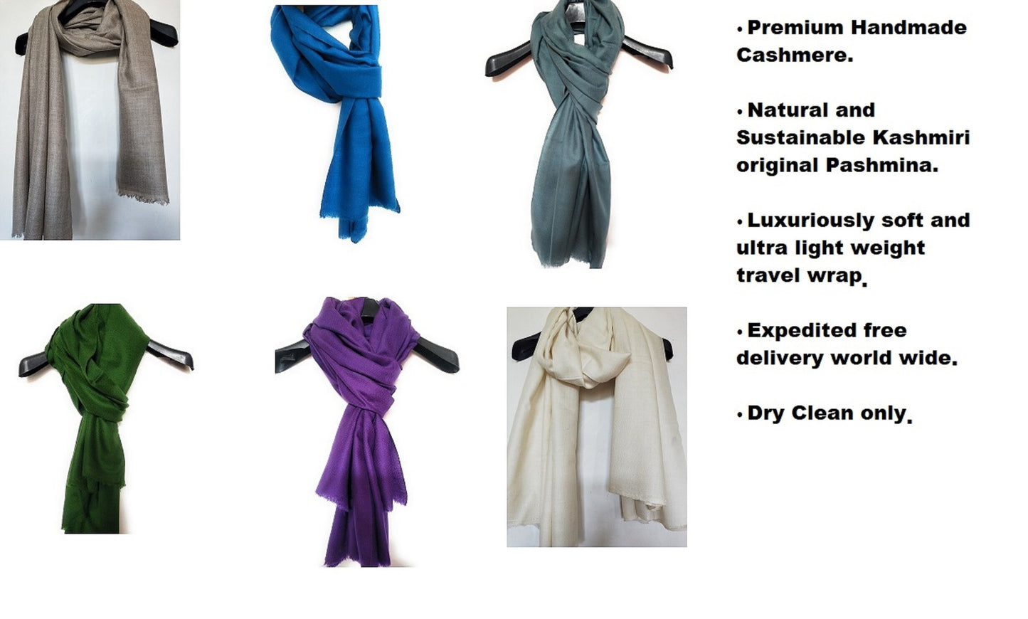 Christmas gift Kashmiri Pashmina Shawl 100% Pure and Authentic ,Super soft, Handloom Cashmere scarf, unisex original premium solid pashmina
