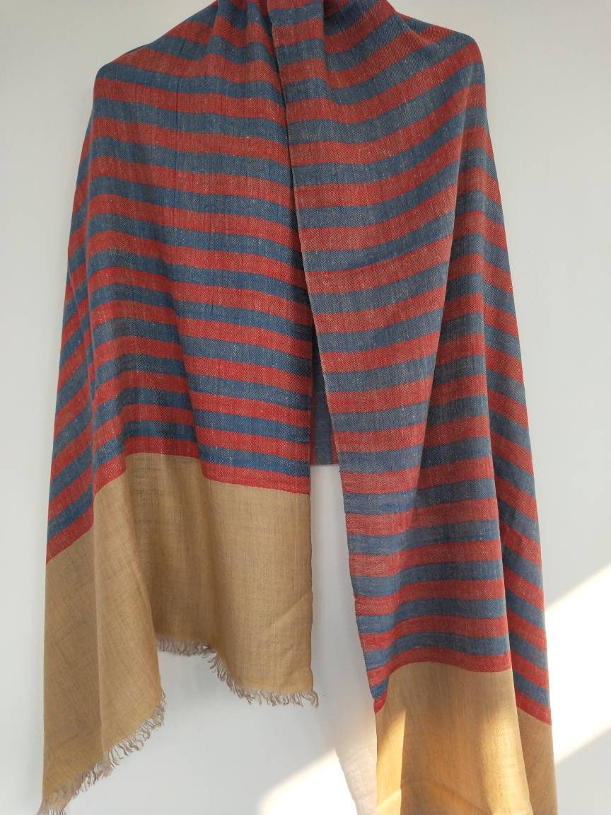 100% Cashmere Super soft Kashmiri Stole | women shawl | Bridesmaid Gift | Summer Scarf | Tartan Check | Capes And Punchos