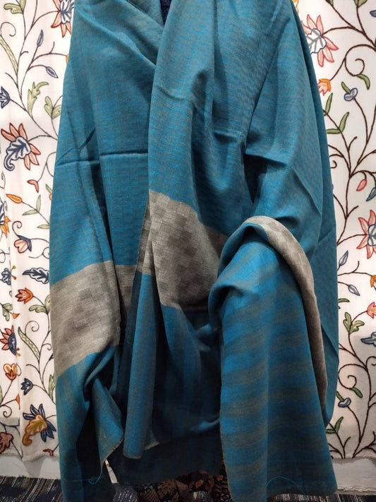 Handcrafted 100% pure complex 6 shaft 6 treadle window weave reversible kashmir pashmina big shawl, meditation Bridesmaid wrap