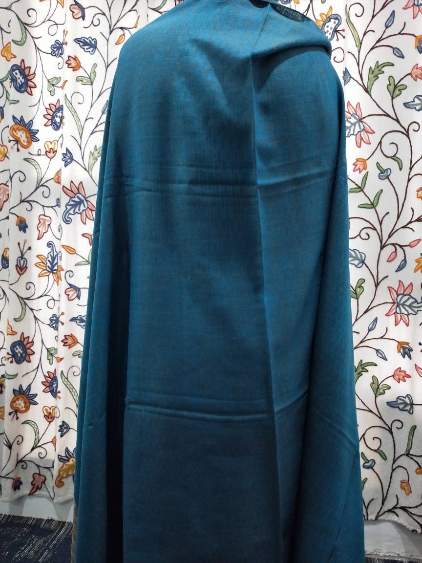Handcrafted 100% pure complex 6 shaft 6 treadle window weave reversible kashmir pashmina big shawl, meditation Bridesmaid wrap