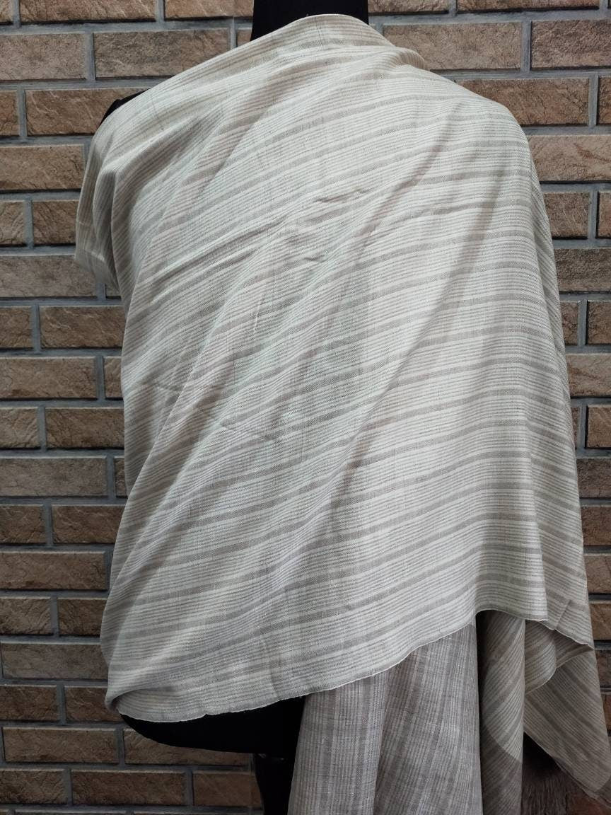 Natural Meditation shawl, Pure Cashmere Handwoven pashmina wrap, kashmiri shawl