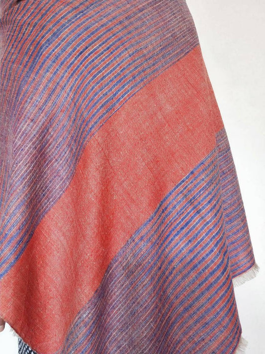 Handmade ikat style tie and dye 100% pure Kashmir pashmina shawl, Bridesmaid gift, wedding shawl, meditation scarf, fashion Cashmere scarf.
