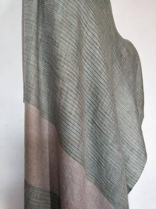 Handmade 100% pure natural ikat style multicolor Kashmir pashmina shawl
