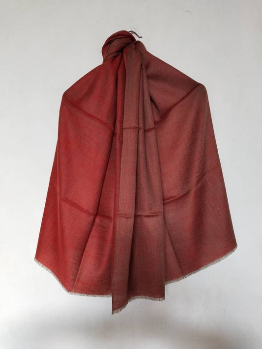 Christmas shawl Kashmir pashmina reversible ultra luxurious soft and warm 100% Pure changthangi Cashmere, Red scarf, Travel wrap